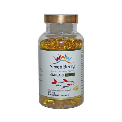 Seven Berry Omega 3 Fish Oil 200 Softgel Kapsül - 1