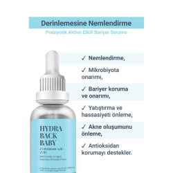 She Vec Hydra Back Baby Serum 30 ml - %2 Hyaluronic Acid + %2 B5 - 3