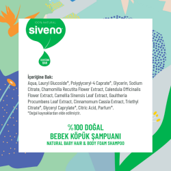 Siveno Baby Bebek Köpük Şampuanı 250 ml - 5