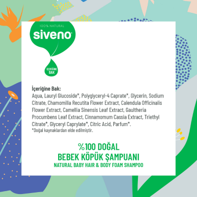 Siveno Baby Bebek Köpük Şampuanı 250 ml - 5