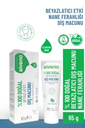 Siveno Doğal Beyazlatıcı Nane Ferahlığı Diş Macunu 65 gr - 2