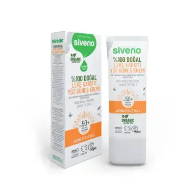 Siveno Doğal Leke Karşıtı Spf50+ Yüz Güneş Kremi 30 ml - 1