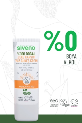 Siveno Doğal Leke Karşıtı Spf50+ Yüz Güneş Kremi 30 ml - 4