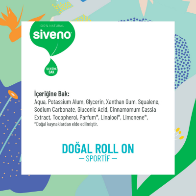 Siveno Doğal Roll-On Sportif 50 ml - 3