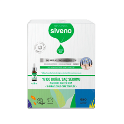 Siveno Doğal ve Bitkisel Saç Dökülme Karşıtı Bakım Serumu 4x10 ml - 1