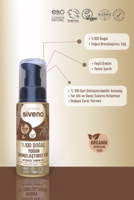 Siveno Nemlendirici Etkili Yoğun Bronzlaştırıcı Yağ 50 ml - 8