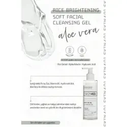 Skin401 Rice Brightening Soft Facial Cleansing Gel 200 ml - 4