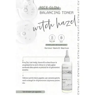 Skin401 Rice Glow Balancing Toner 200 ml - 3