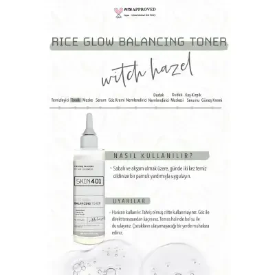 Skin401 Rice Glow Balancing Toner 200 ml - 4