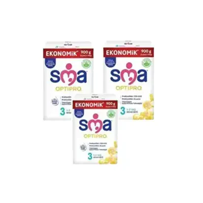 Sma Optipro 3 1-3 Yaş Devam Sütü 900 g - Üçlü Paket - SMA