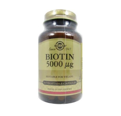 Solgar Biotin 5000 mcg 50 Bitkisel Kapsül - Solgar