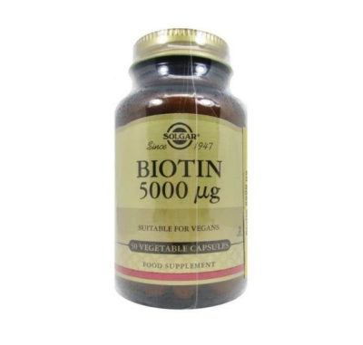 Solgar Biotin 5000 mcg 50 Bitkisel Kapsül - 1