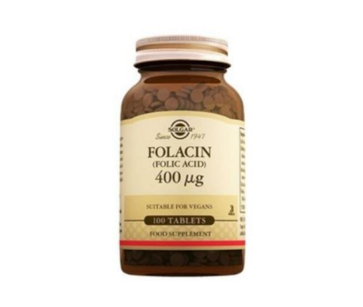 Solgar Folacin (Folic Acid) 400mcg 100 Tablet - 1