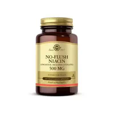 Solgar No Flush Niacin 500 mg 50 Kapsül - 1