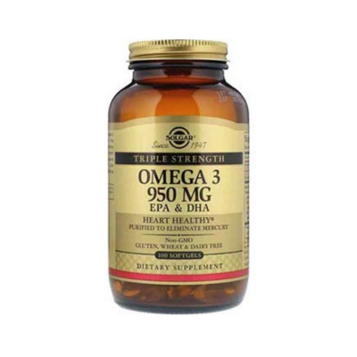 Solgar Omega 3 950 mg EPA & DHA 100 Kapsül - 1
