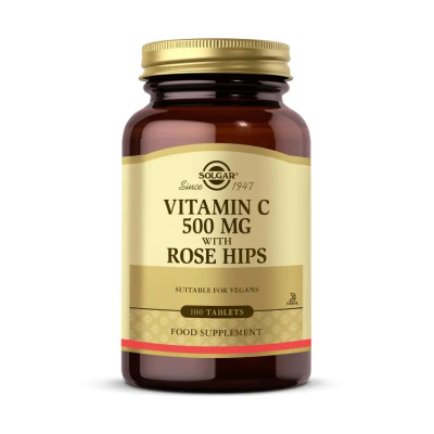 Solgar Vitamin C 500 mg with Rose Hips 100 Tablet - 1