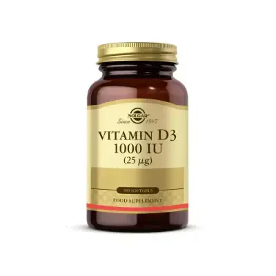 Solgar Vitamin D3 1000 IU 100 Kapsül - 1