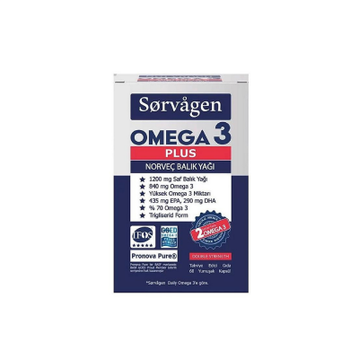 Sorvagen Omega 3 Plus Norveç Balık Yağı 60 Yumuşak Kapsül - 1