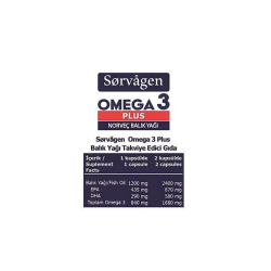 Sorvagen Omega 3 Plus Norveç Balık Yağı 60 Yumuşak Kapsül - 2
