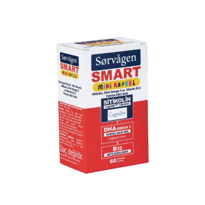 Sorvagen Smart Mini Kapsül Sitikolin 60 Yumuşak Kapsül - 1