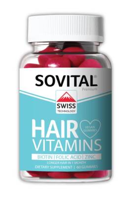 Sovital Hair Vegan Gummy Saç Vitamini 60 Adet - 1