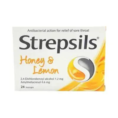 Strepsils Bal ve Limon Aromalı 24 Pastil - 1