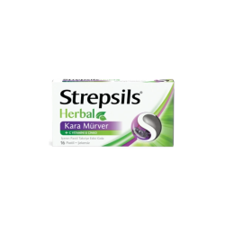 Strepsils Herbal Kara Mürver +C Vitamini İçeren Takviye Edici Gıda 16 Pastil - 4