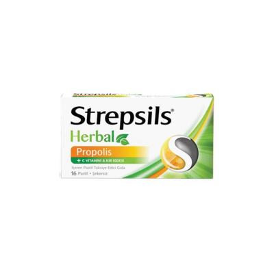 Strepsils Herbal Propolis + C Vitamini Boğaz Pastili - 1