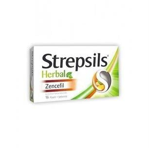 Strepsils Herbal Zencefil Aromalı 16 Pastil - 1