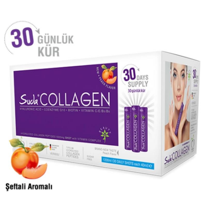 Suda Collagen Şeftali Aromalı Kollajen 30x40 ml 30 Günlük - 1