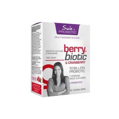 Suda Vitamin Suda Probiotic Beryy Biotic ve Cranberry 60 Bitkisel Kapsül - 1