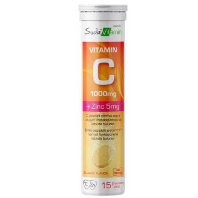 Suda Vitamin Vitamin C Orange 15 Efervesan Tablet - 1