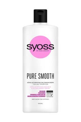 Syoss Pure Smooth Ağırlaştırmayan Saç Bakım Kremi 500 ml - 1