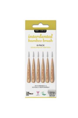 The Humble Co Interdental Bamboo Brush 4 -Pack 0 - 0.70 mm - 1