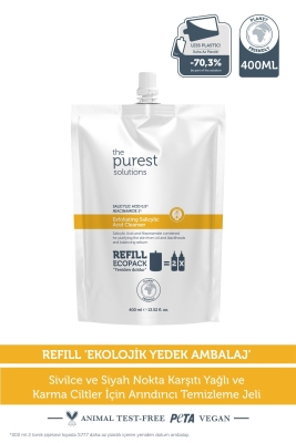 The Purest Solutions Exfoliating Salicylic Acid Cleanser 400 ml - Refill - 2