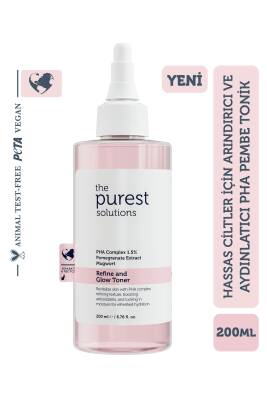 The Purest Solutions Hassas Ciltler İçin Arındırıcı ve Aydınlatıcı PHA Pembe Tonik - 1