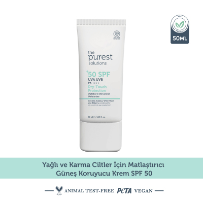 The Purest Solutions Yağlı Ciltler İçin Mat Bitişli SPF50+ Güneş Kremi 50 ml - 4