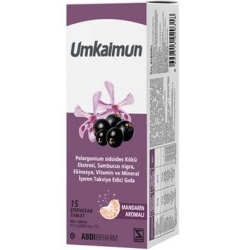 Umkaimun Mandarin Aromalı Sambucus 15 Efervesan Tablet - Abdi İbrahim