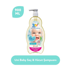 Uni Baby Saç ve Vücut Şampuan 900 ml - Uni Baby