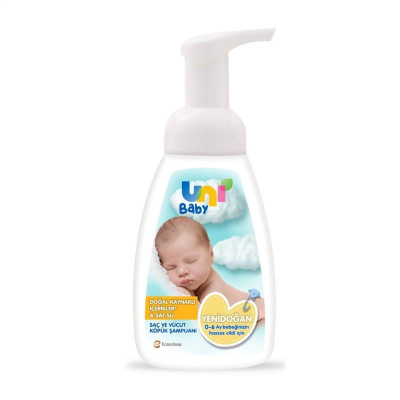 Uni Baby Yenidoğan Saç ve Vücut Köpük Şampuanı 200 ml - 1