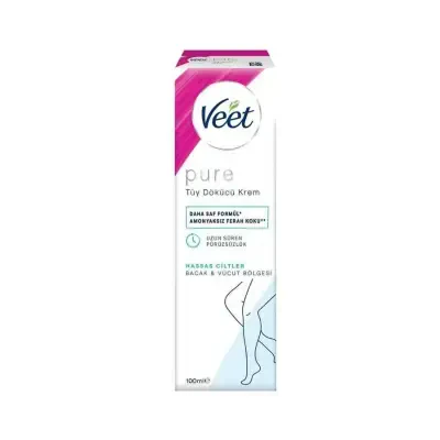 Veet Pure Hassas Ciltler İçin Tüy Dökücü Krem 100 ml - 1