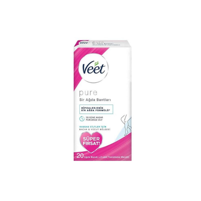 Veet Pure Sir Ağda Bandı 20 Adet - 1