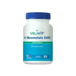 Velavit V-Bromelain 500 Takviye Edici 30 Tablet - Velavit