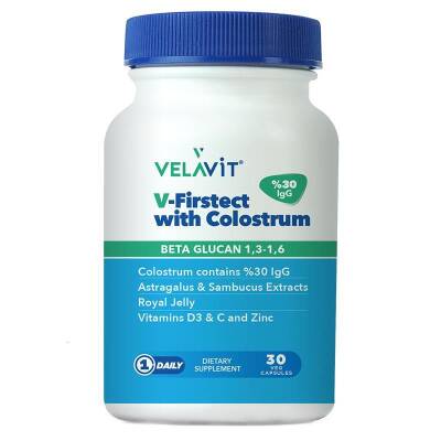 Velavit V-Firstect with Colostrum Takviye Edici Gıda 30 Tablet - 1