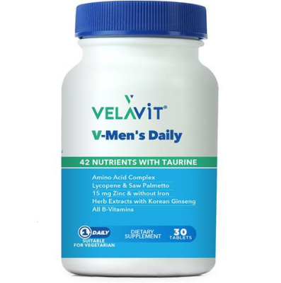 Velavit V-Mens Daily Takviye Edici Gıda 30 Tablet - 1
