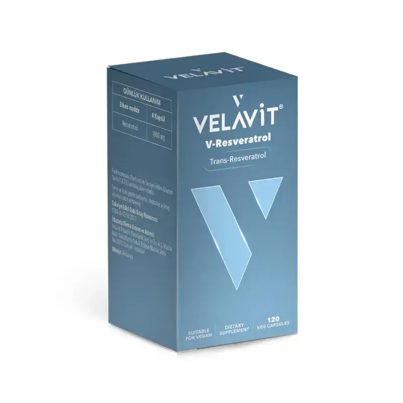 Velavit V-Resveratrol 120 Kapsül -1