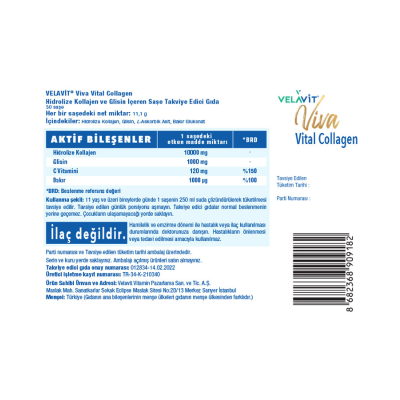 Velavit Viva Vital Collagen 30 Saşe - 4