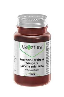 VeNatura Fosfotidilserin ve Omega 3 Takviye Edici Gıda 30 Yumuşak Kapsül - 1