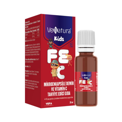 Venatura Kids Mikroenkapsüle Demir ve Vitamin C Takviye Edici Gıda 20 ml - 1