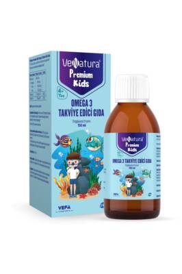 VeNatura Kids Premium Omega 3 Takviye Edici Gıda 150 ml - 1